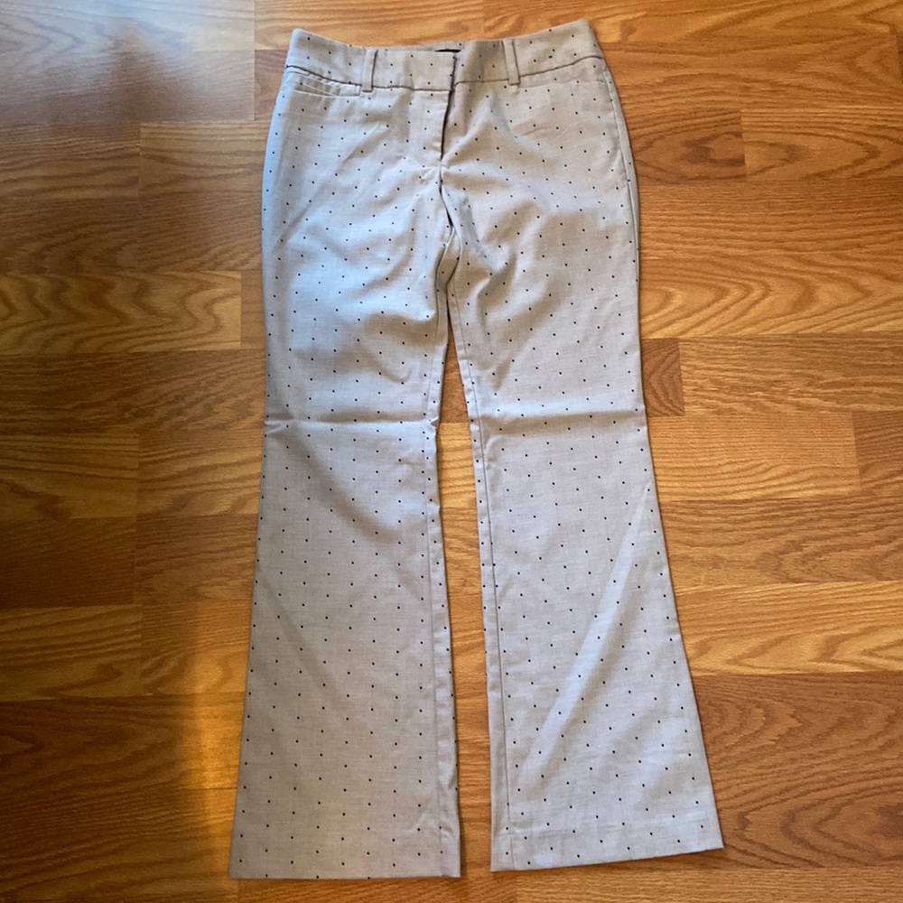 Women slacks-gray with navy blue